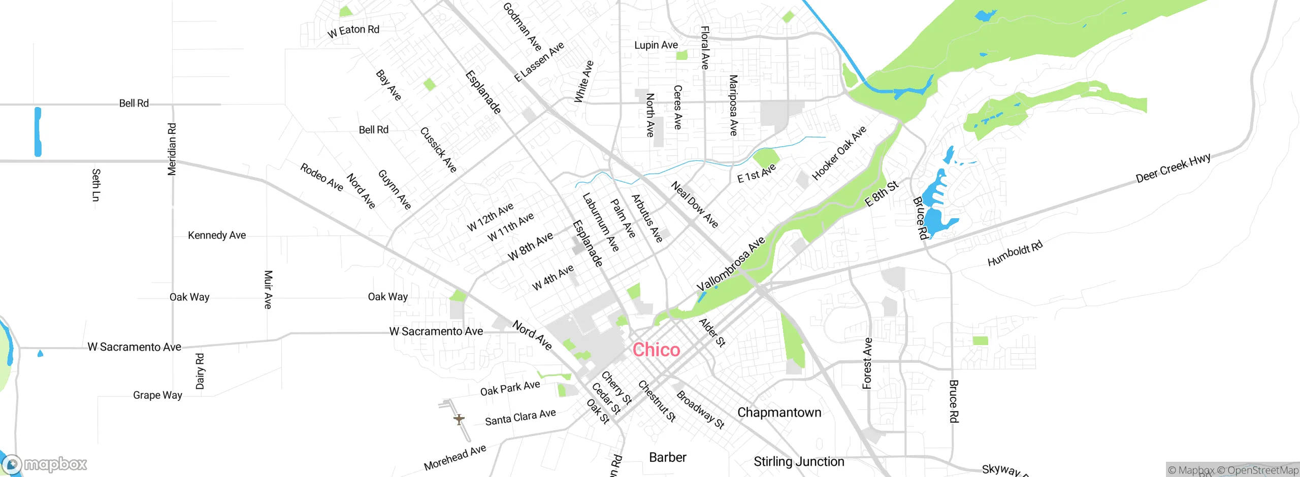 Map showing approximate location