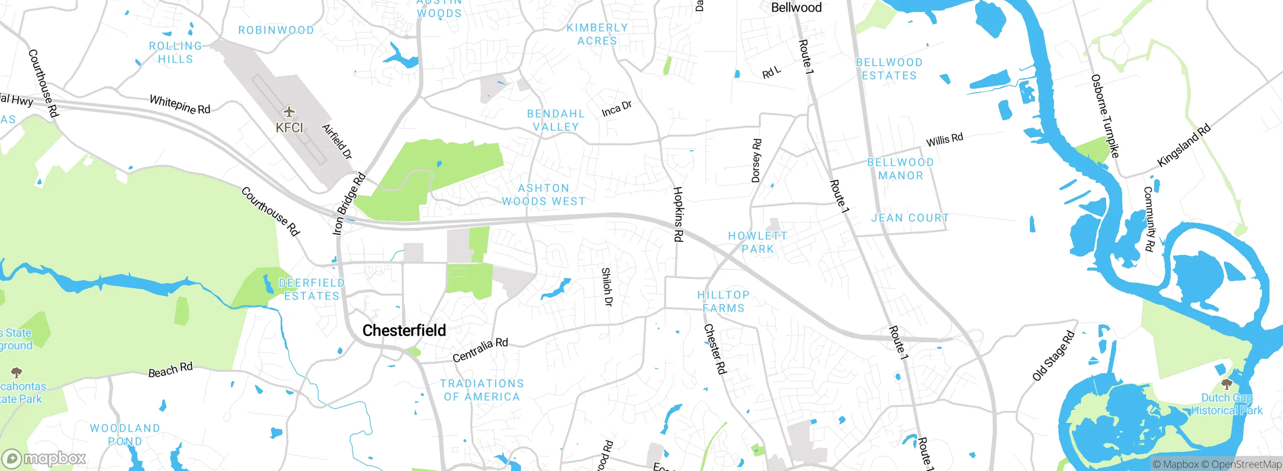 Map showing approximate location