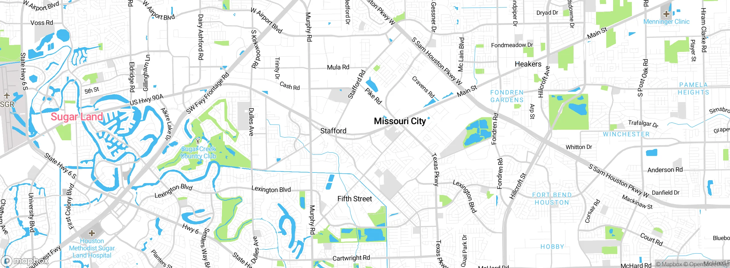 Map showing approximate location