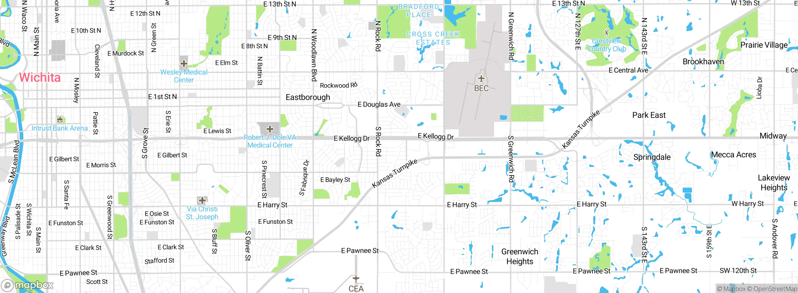 Map showing approximate location