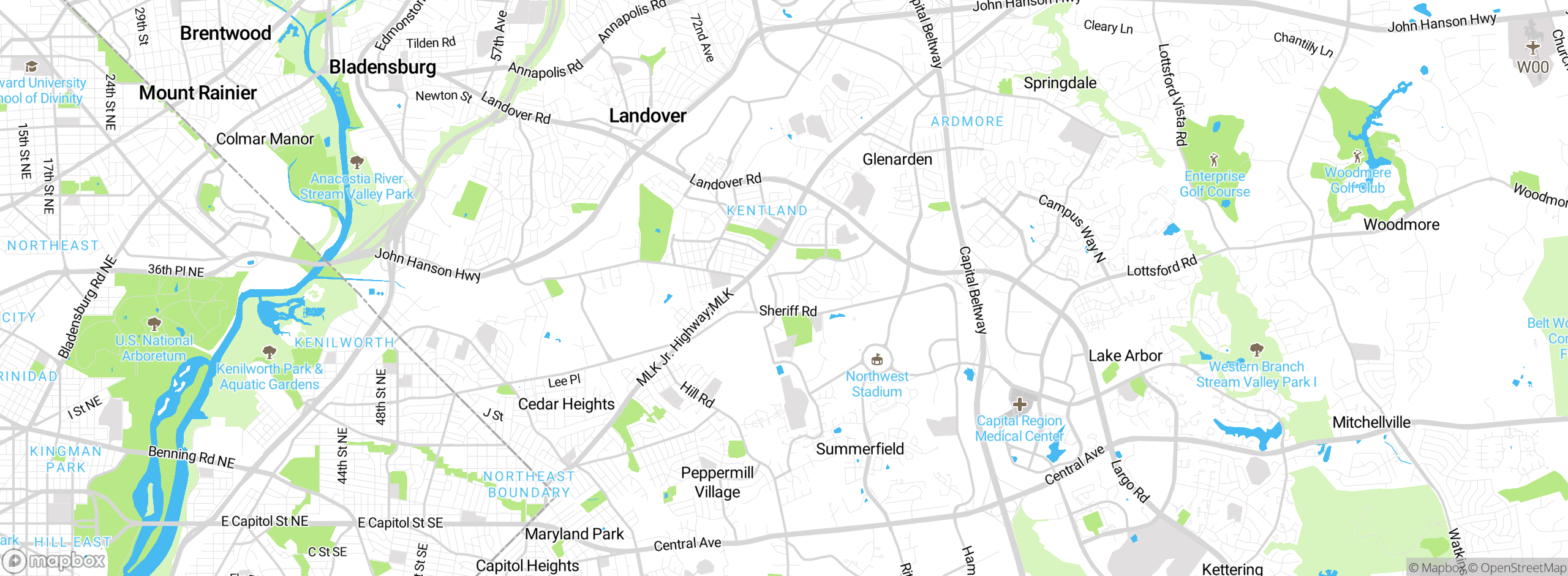 Map showing approximate location