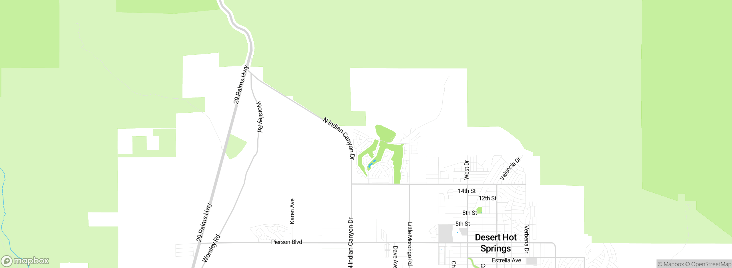 Map showing approximate location