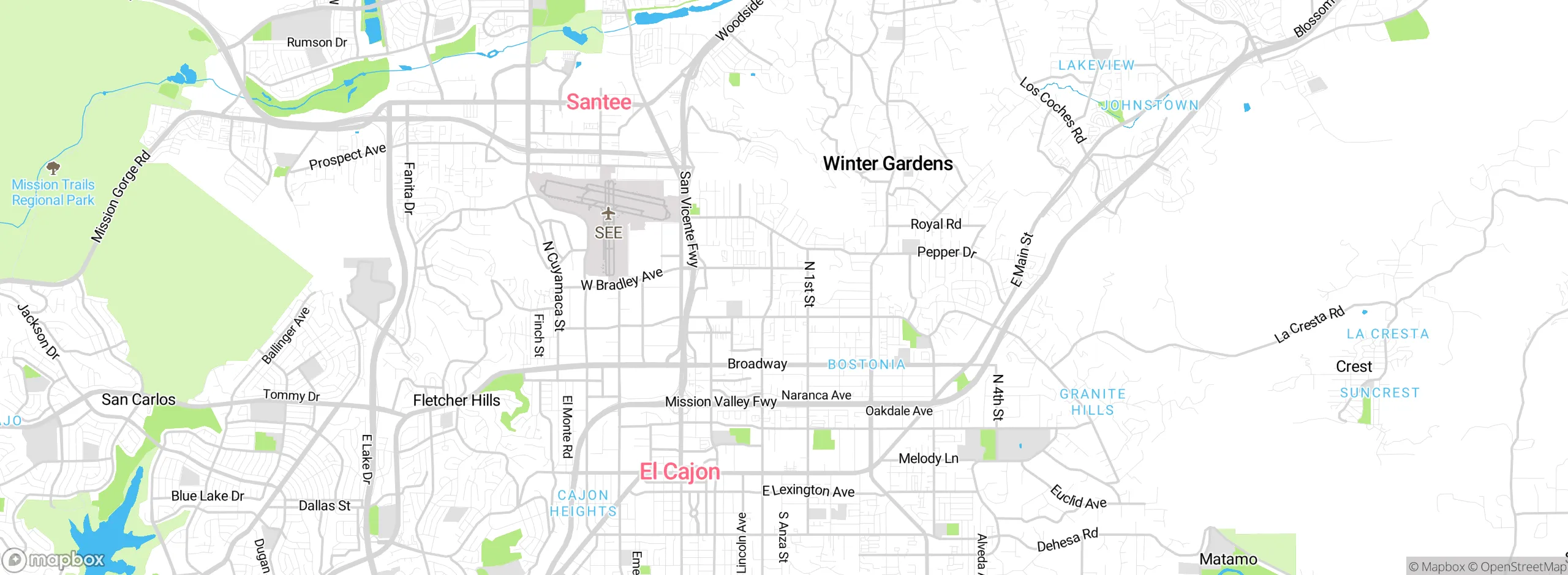 Map showing approximate location