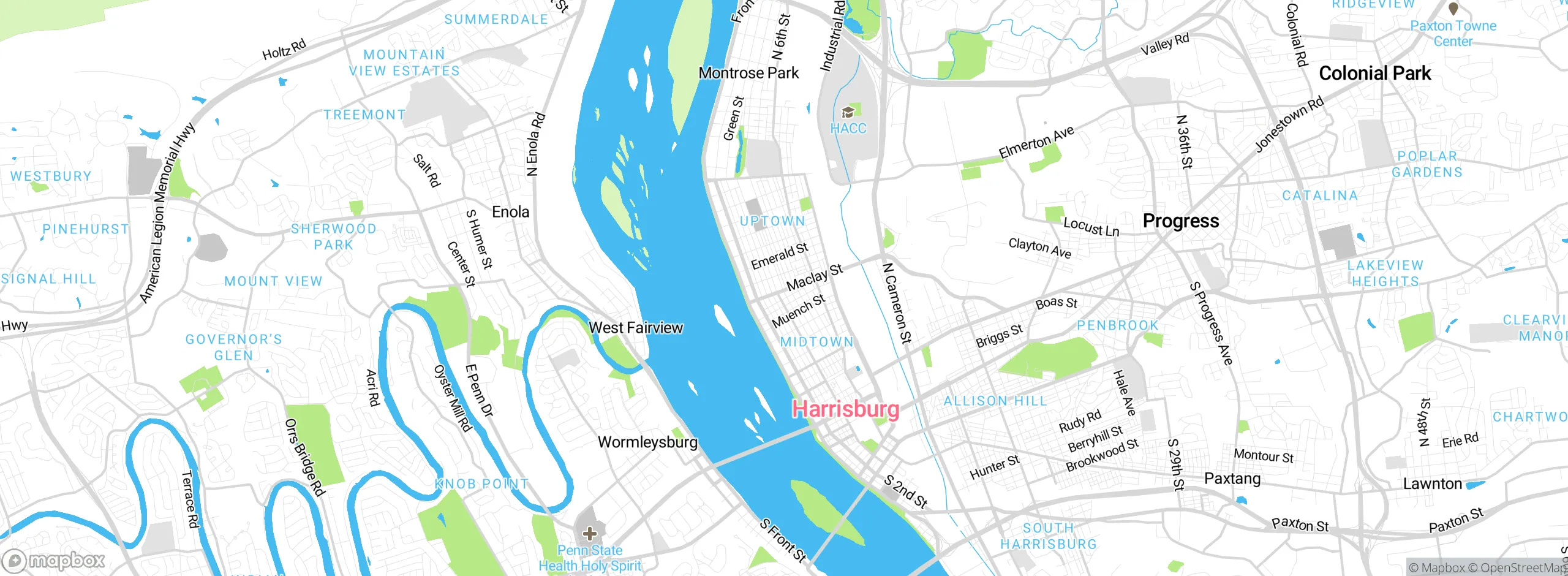 Map showing approximate location