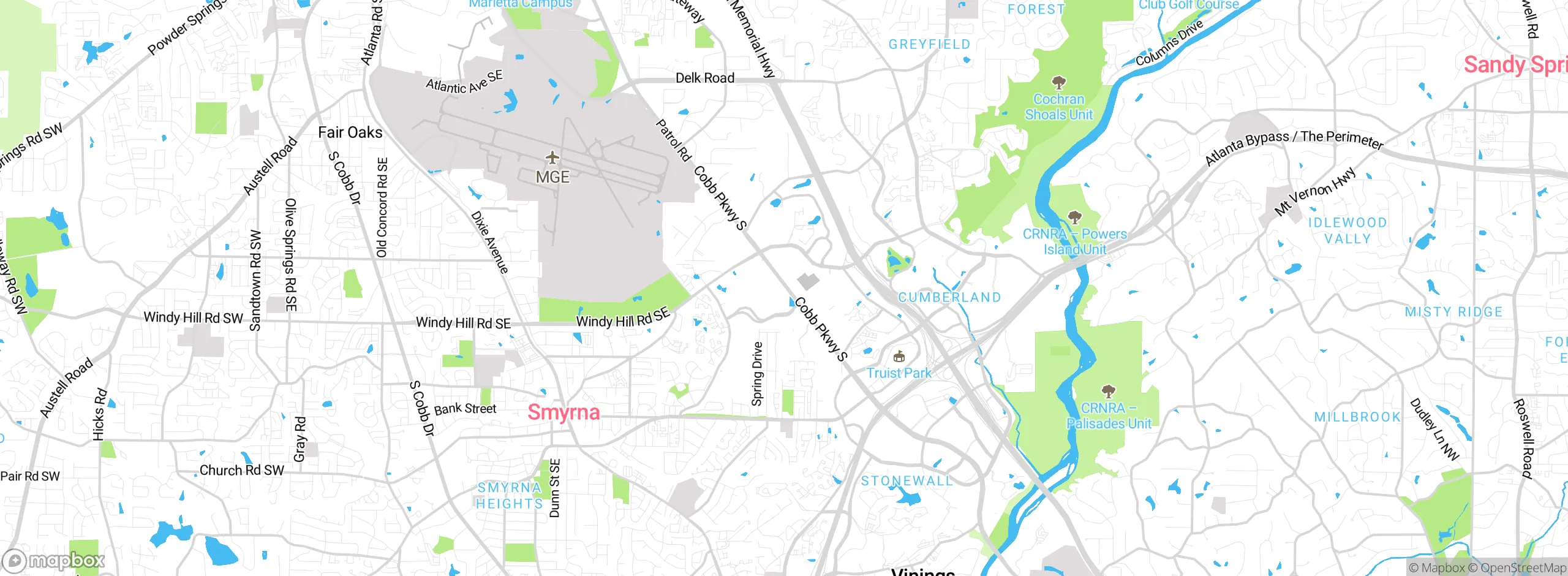 Map showing approximate location