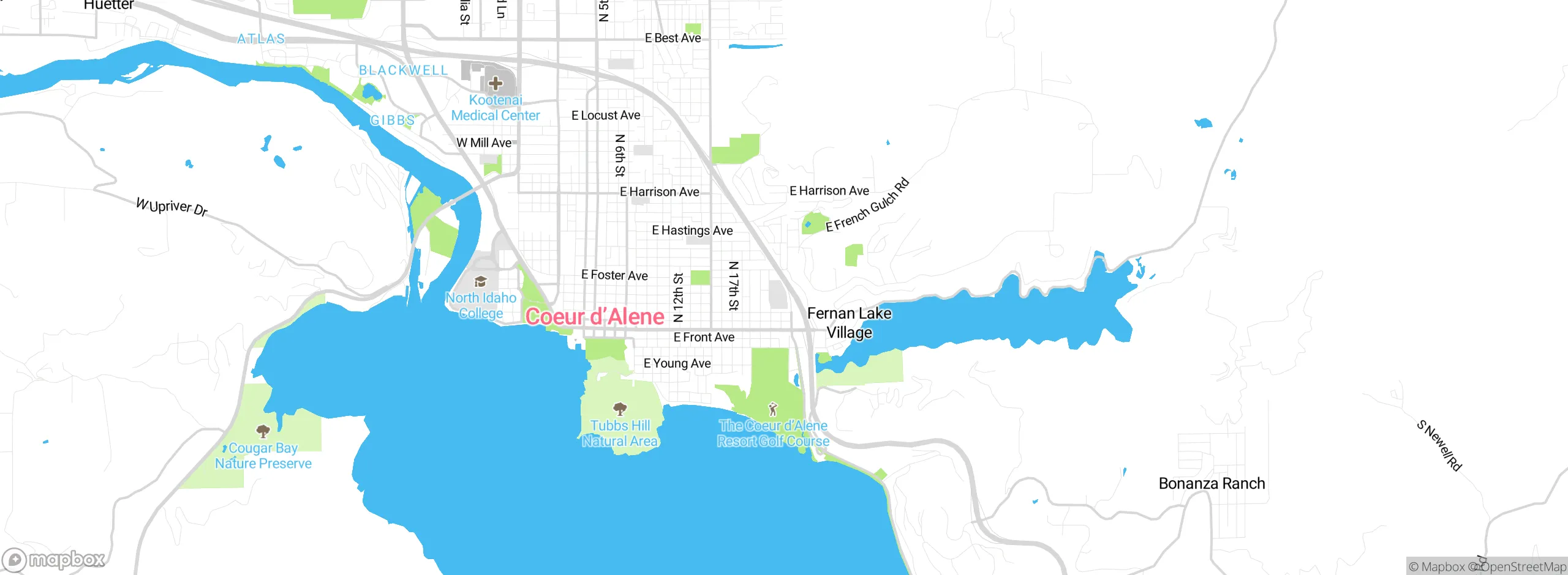 Map showing approximate location