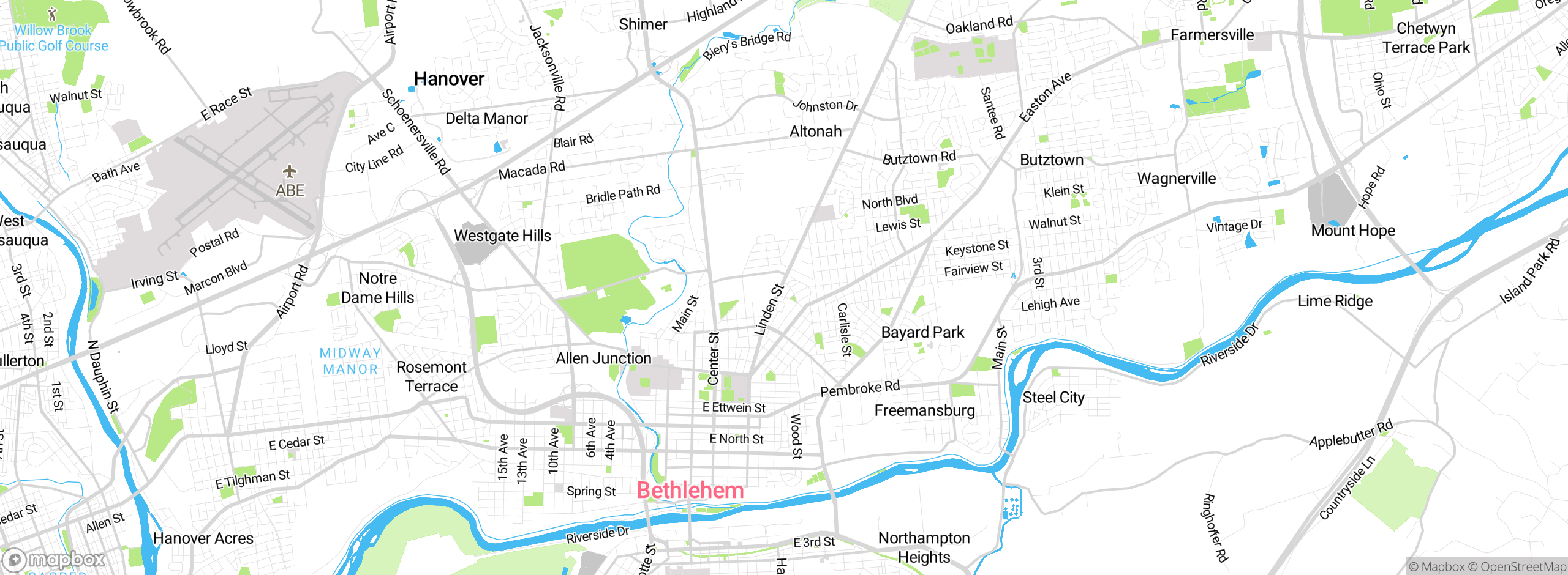 Map showing approximate location