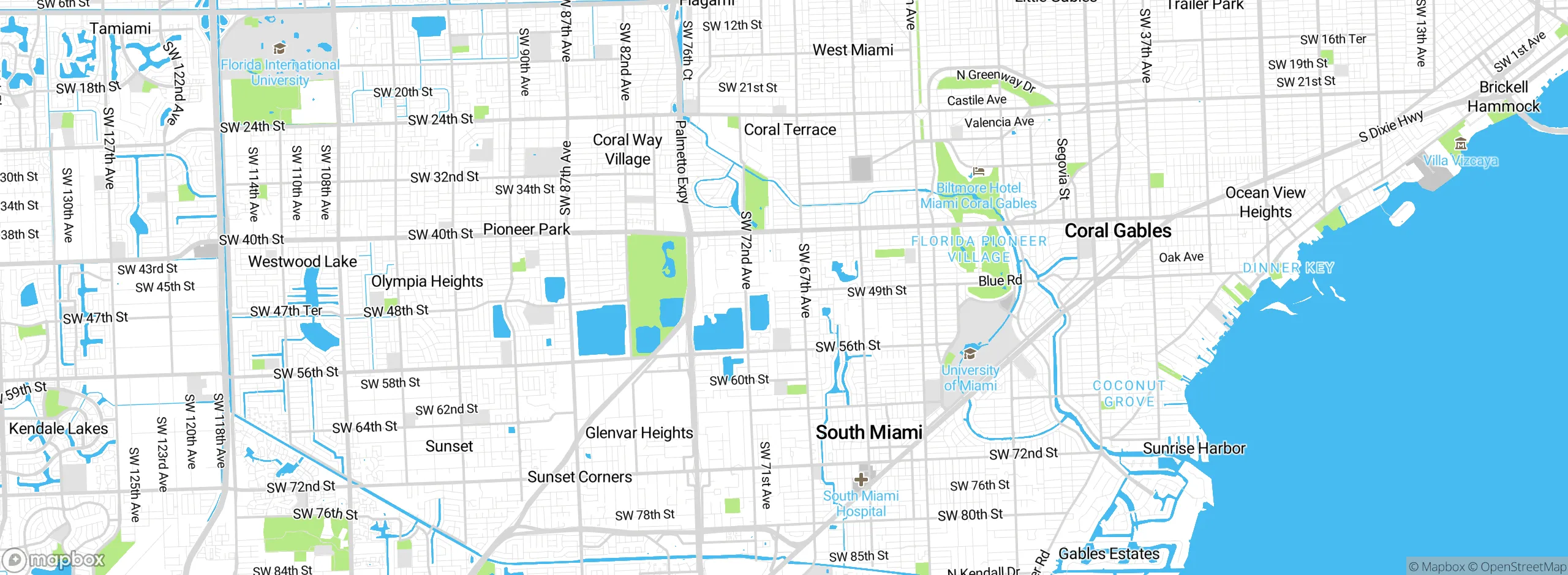 Map showing approximate location