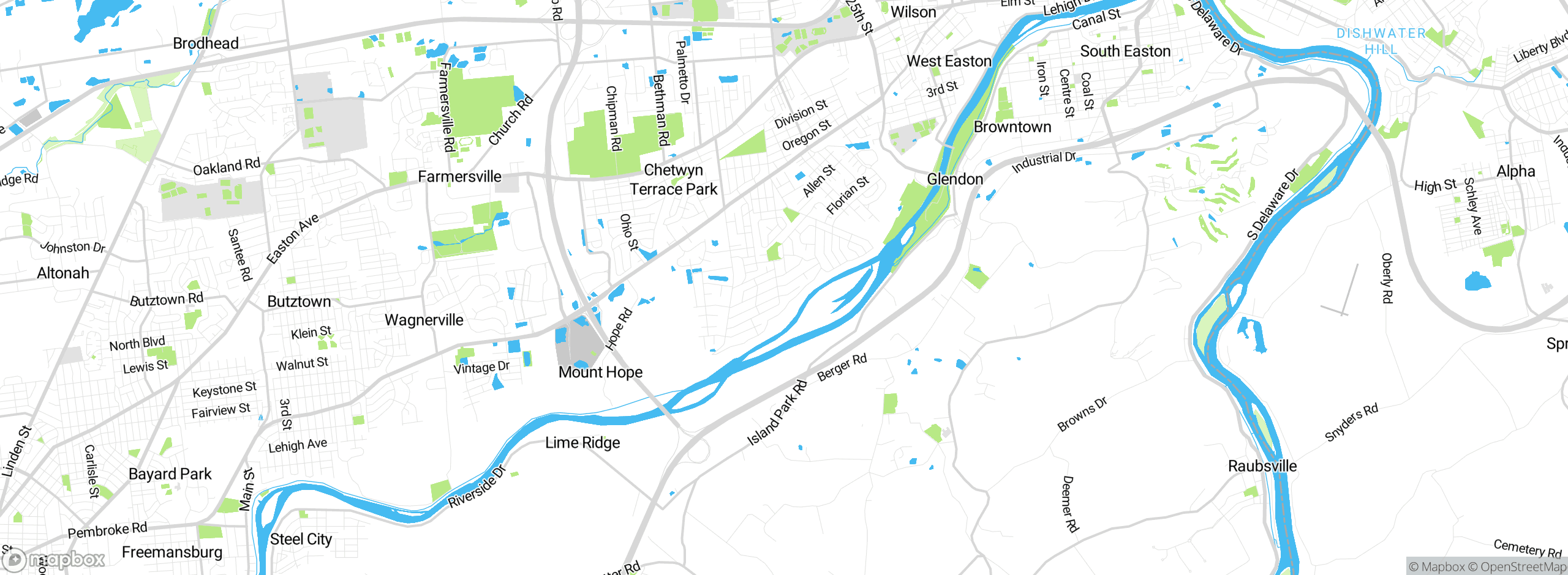 Map showing approximate location