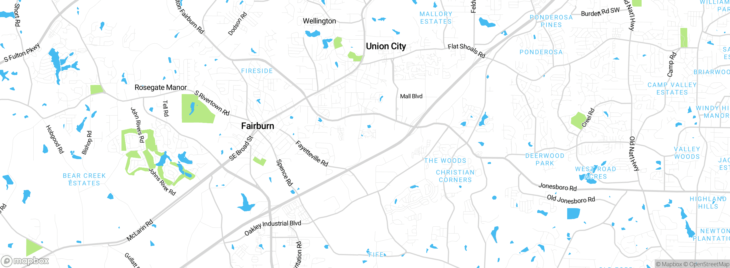Map showing approximate location