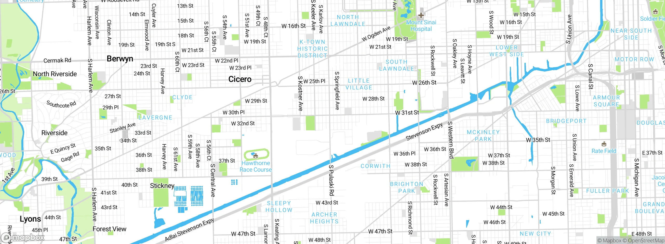 Map showing approximate location