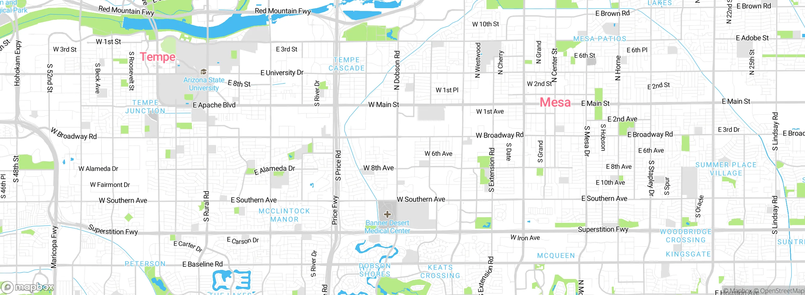 Map showing approximate location
