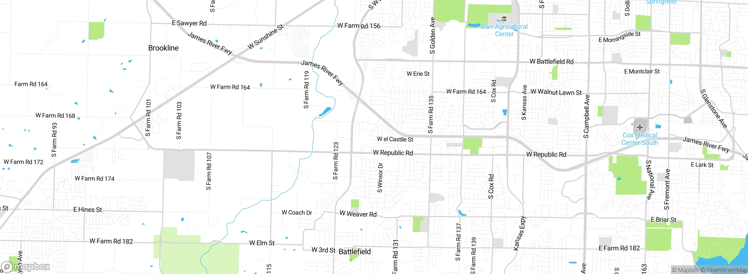 Map showing approximate location