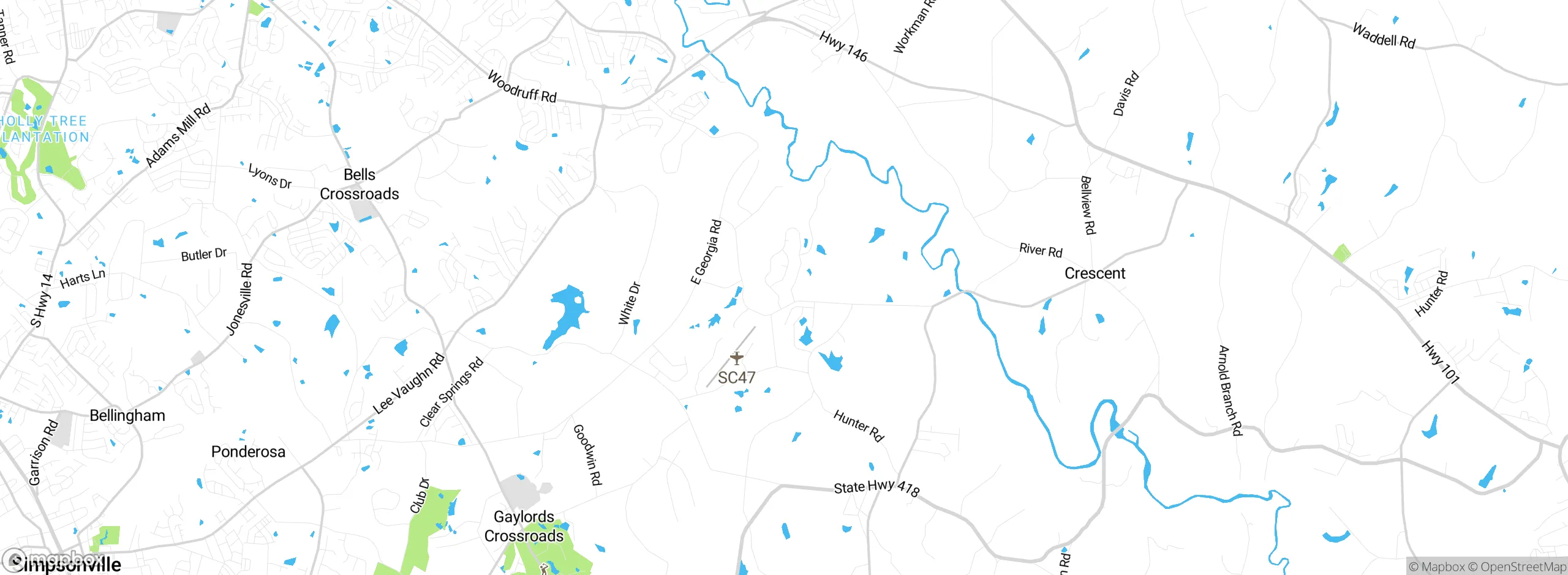 Map showing approximate location