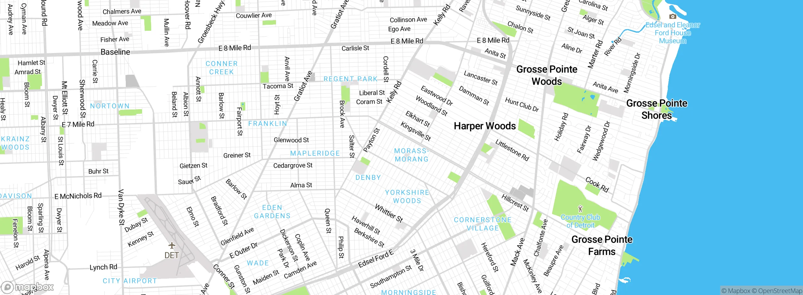 Map showing approximate location