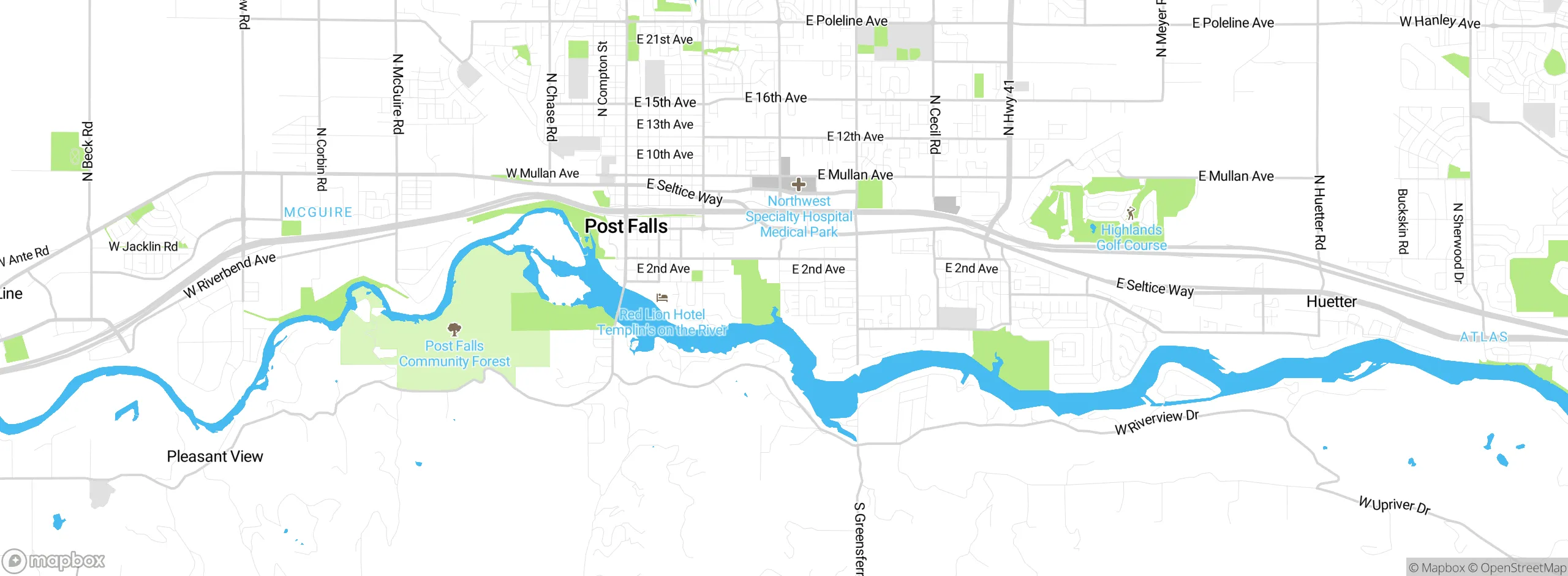 Map showing approximate location