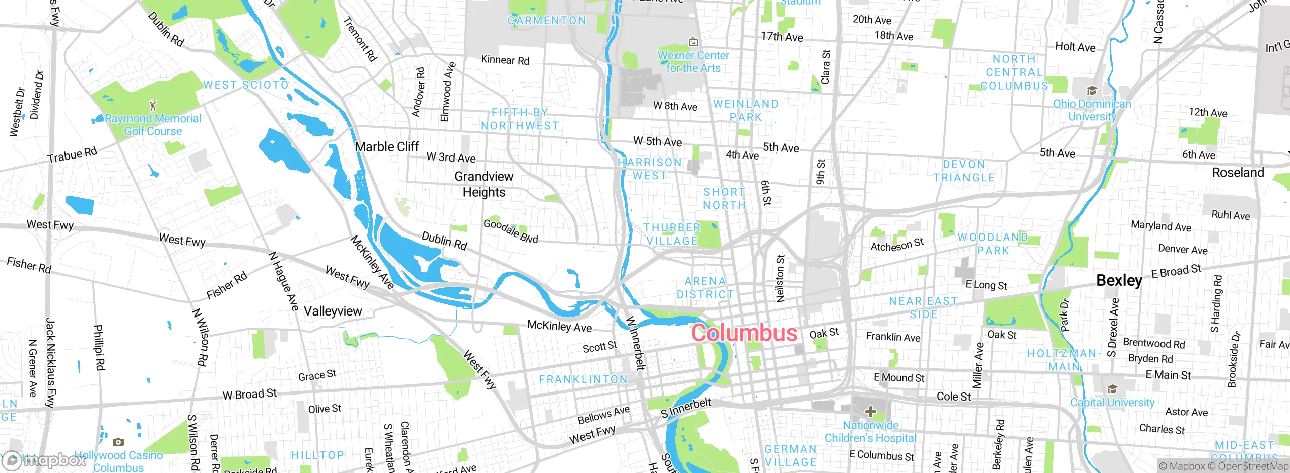 Map showing approximate location