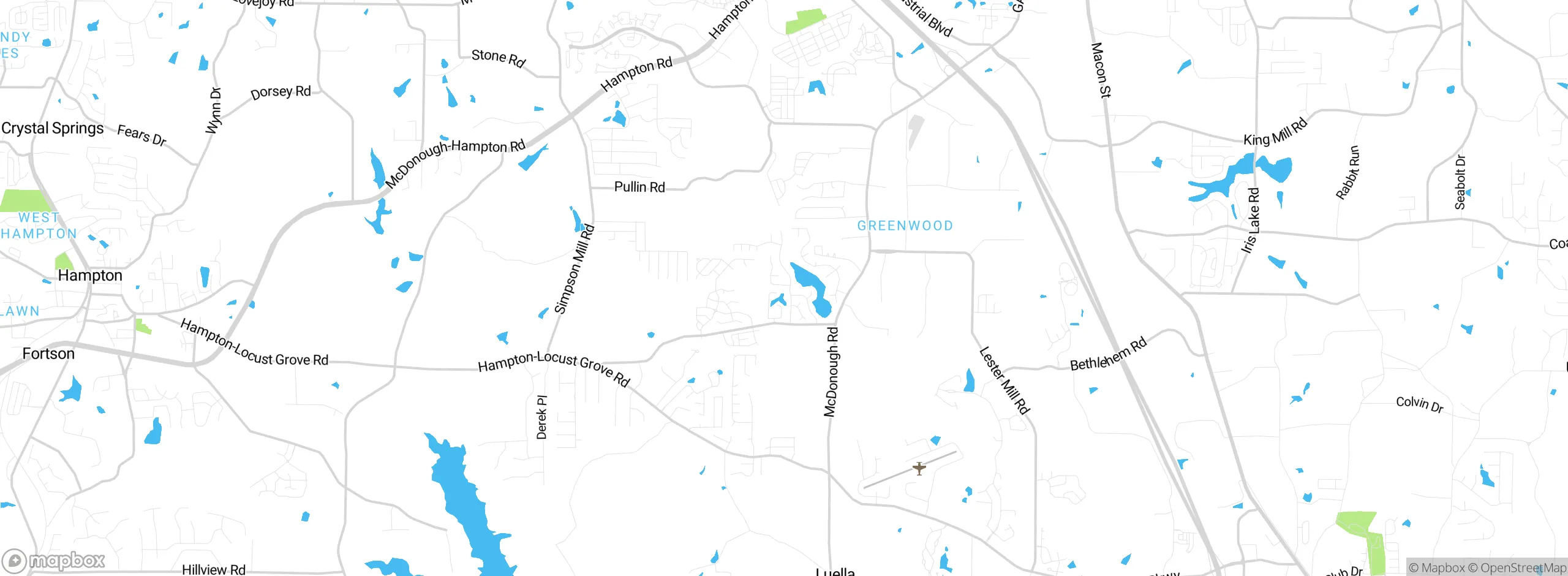 Map showing approximate location