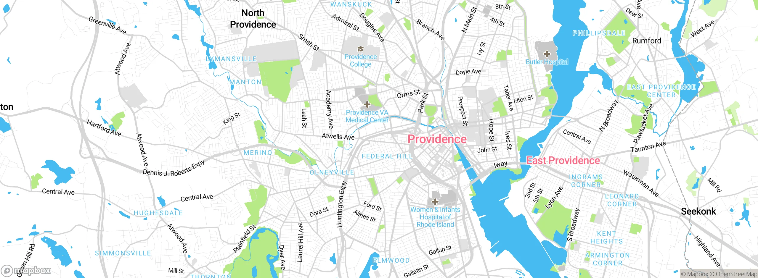 Map showing approximate location