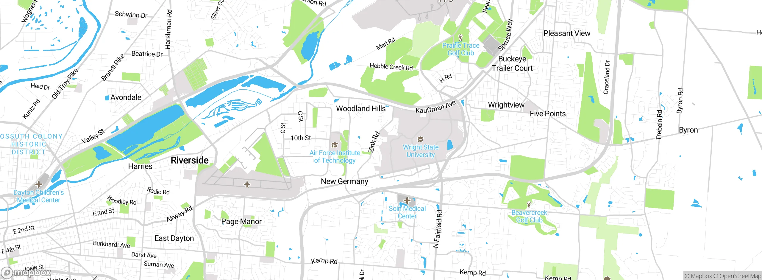 Map showing approximate location