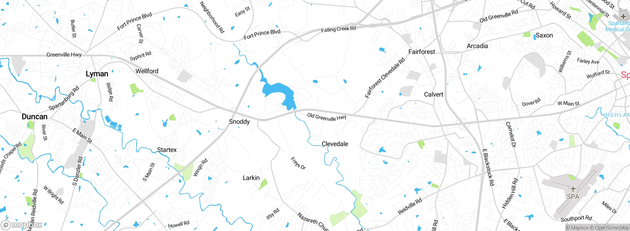 Map showing approximate location