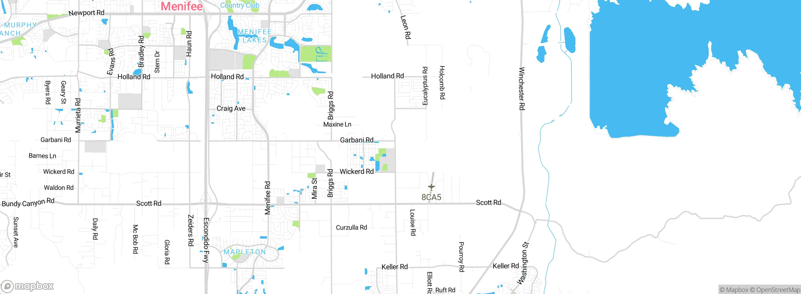 Map showing approximate location