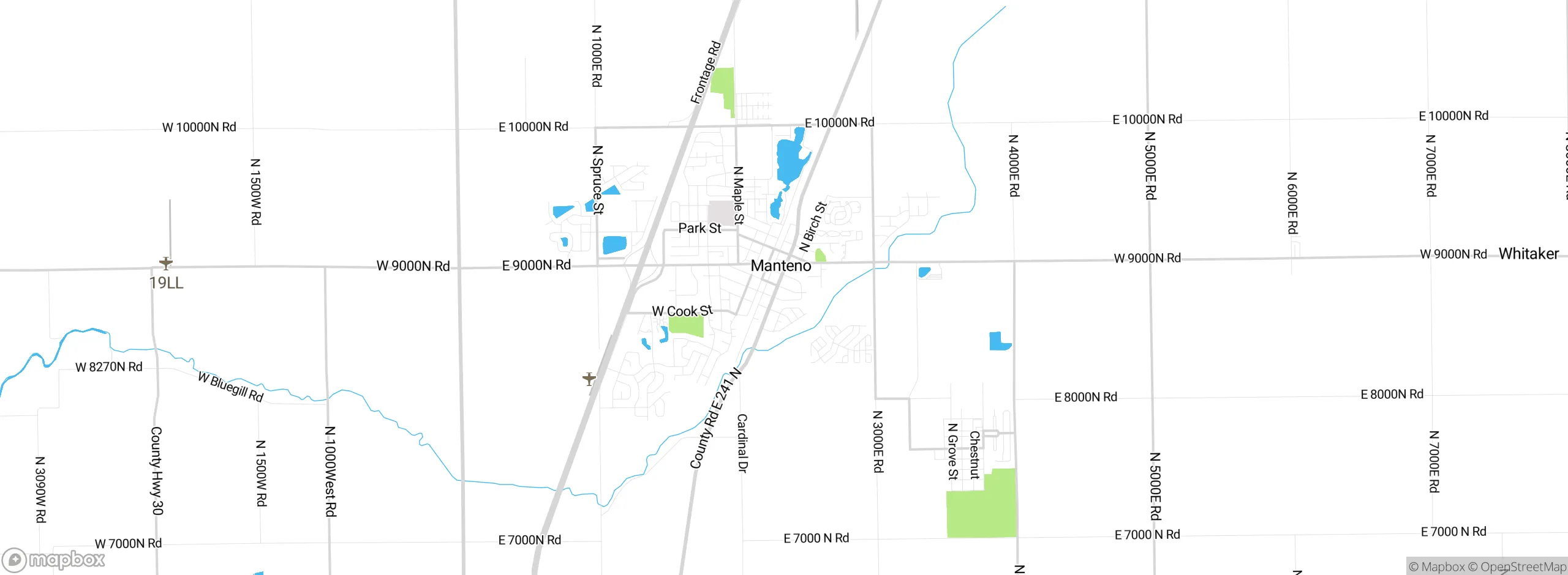 Map showing approximate location