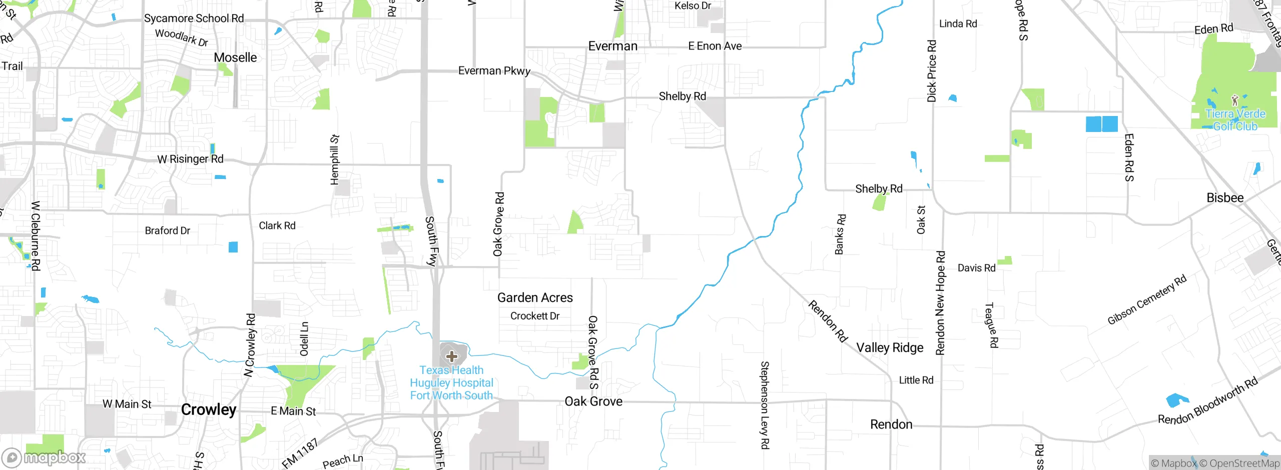 Map showing approximate location