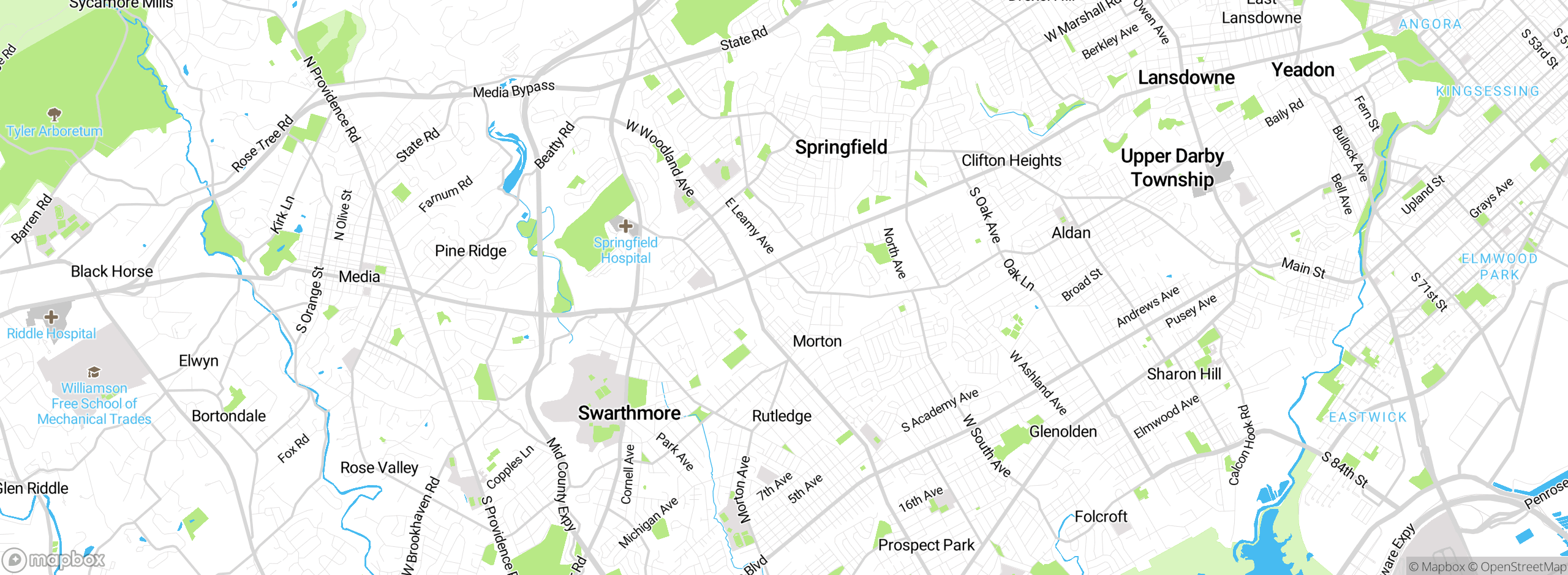 Map showing approximate location