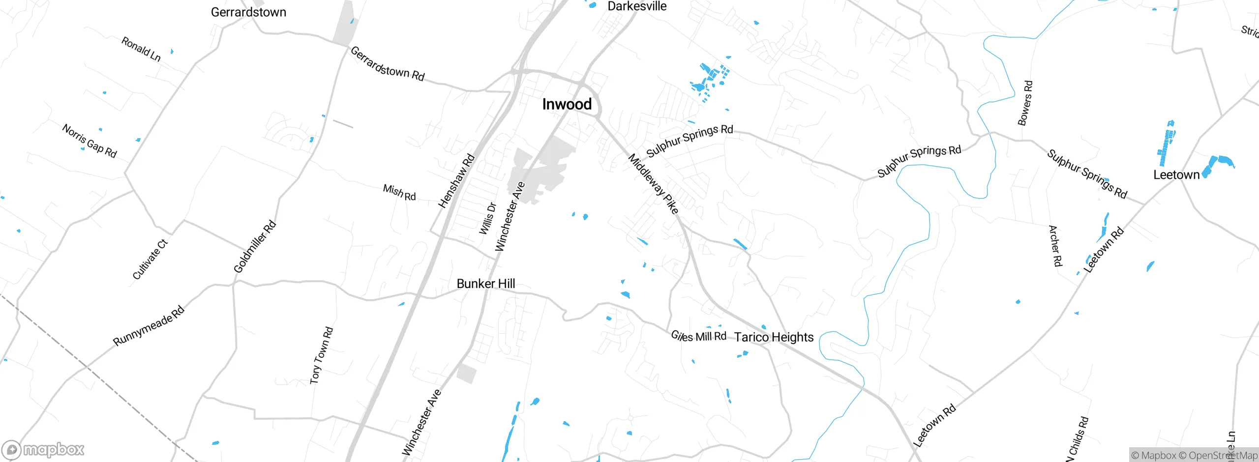 Map showing approximate location