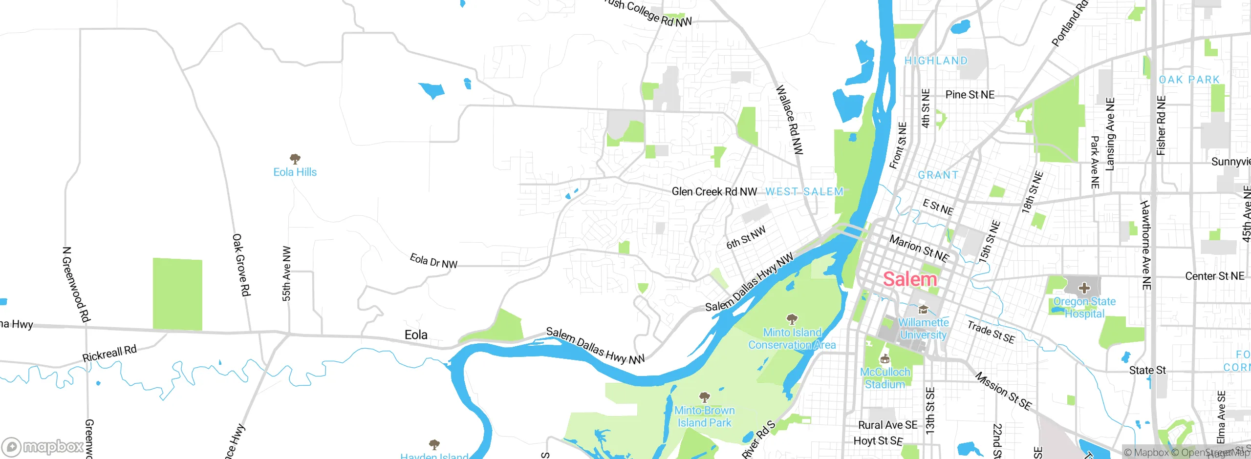 Map showing approximate location