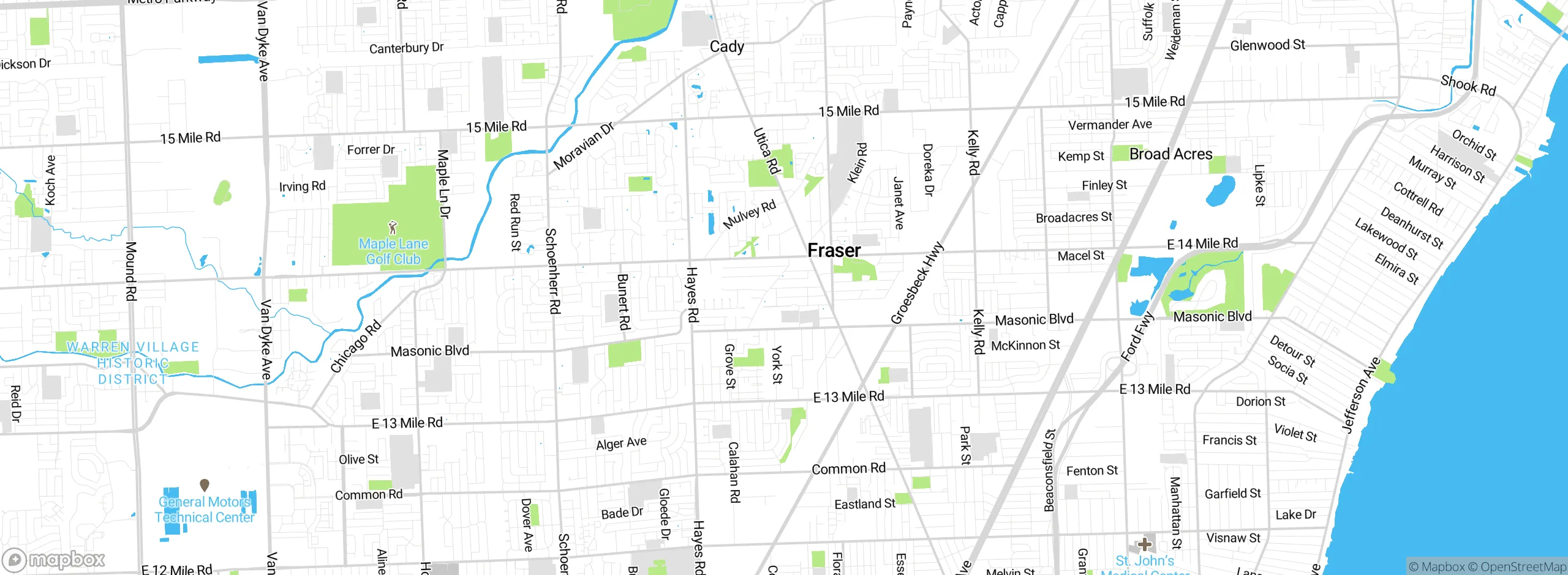Map showing approximate location