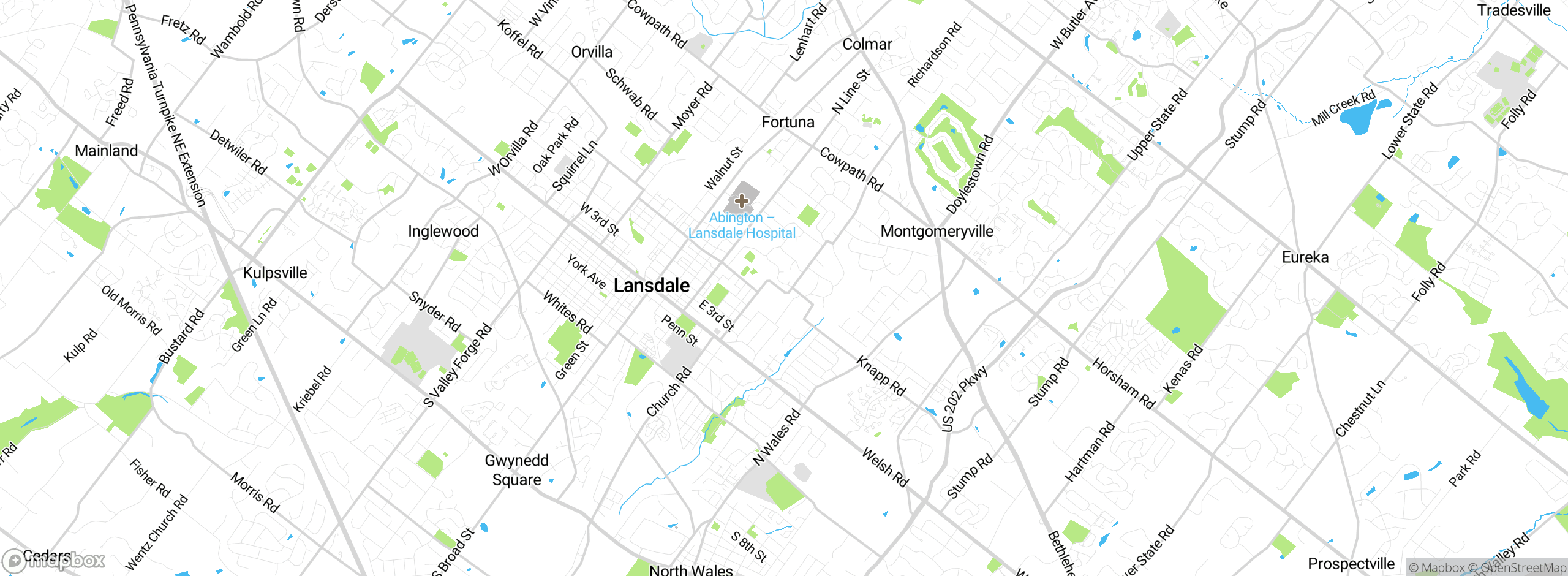 Map showing approximate location