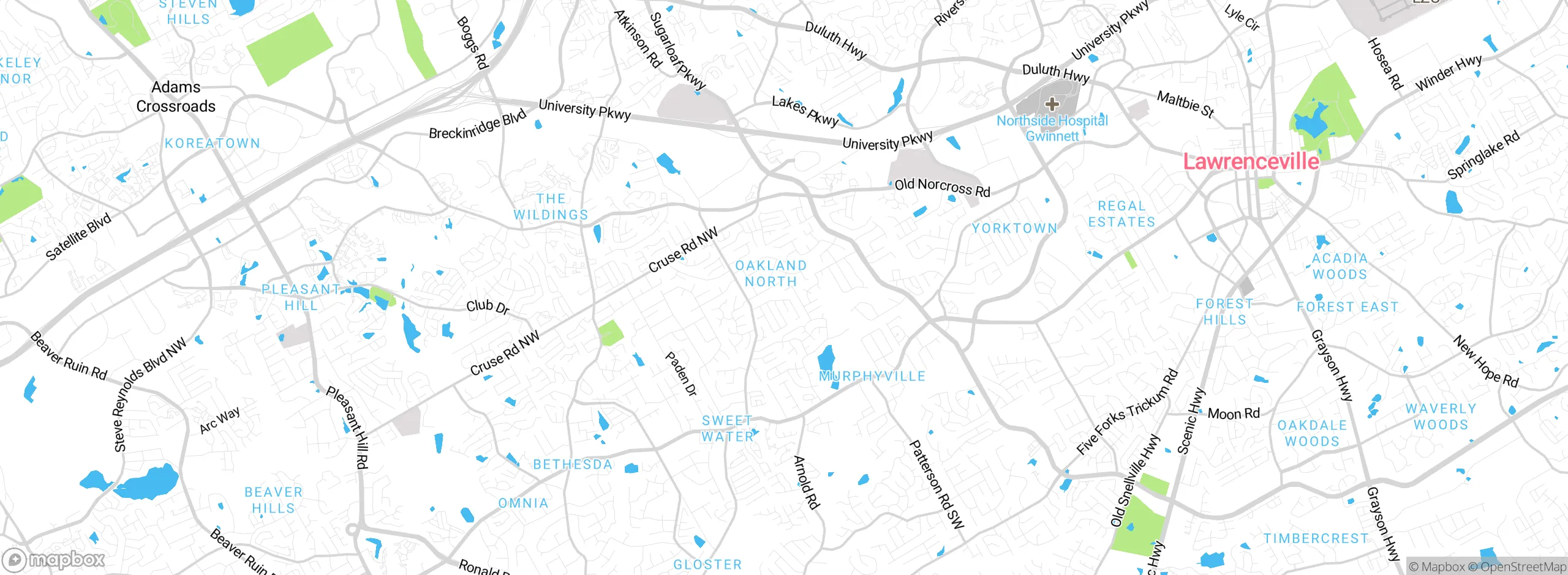 Map showing approximate location