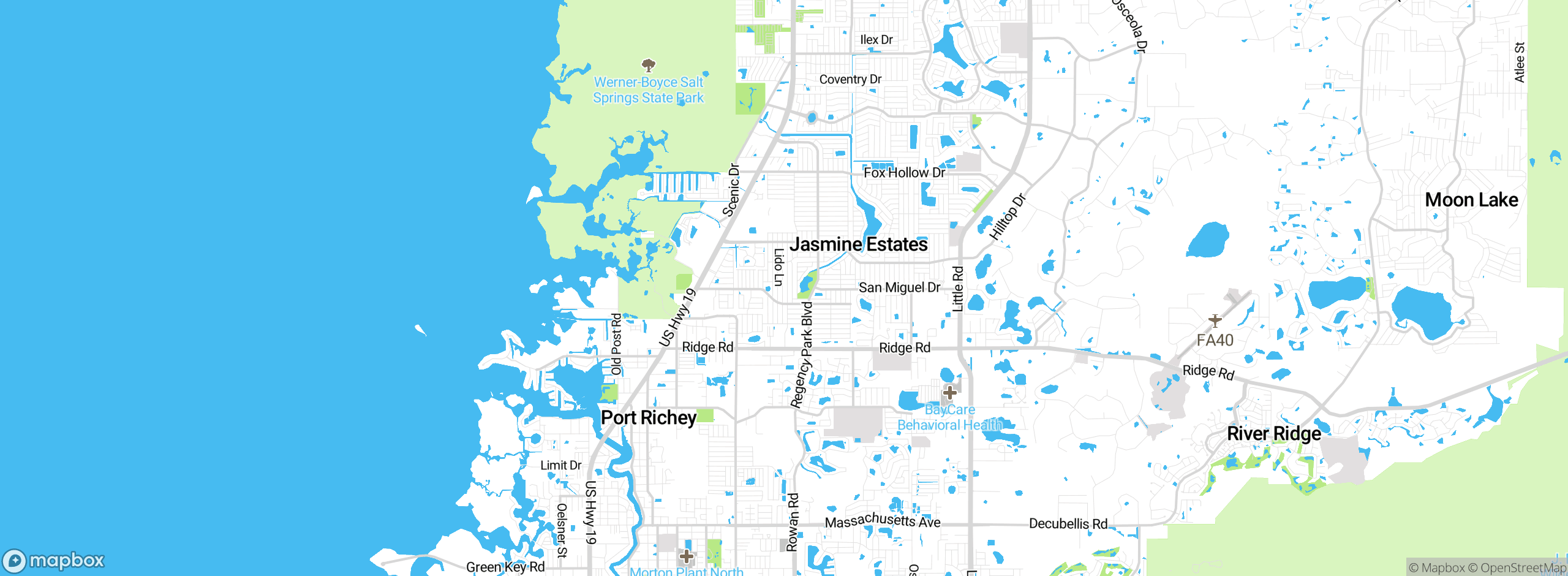 Map showing approximate location