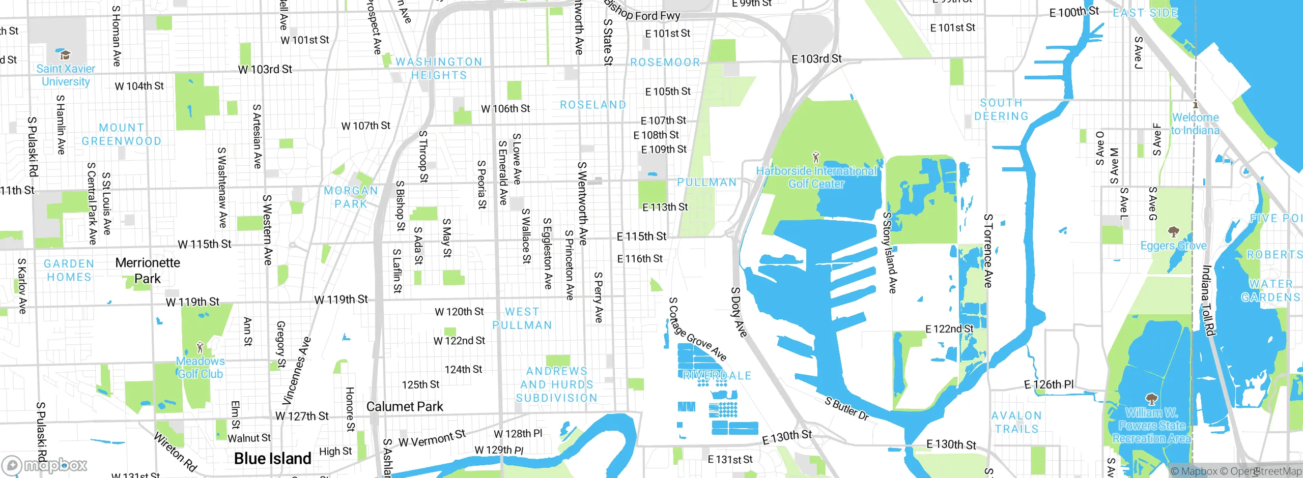 Map showing approximate location