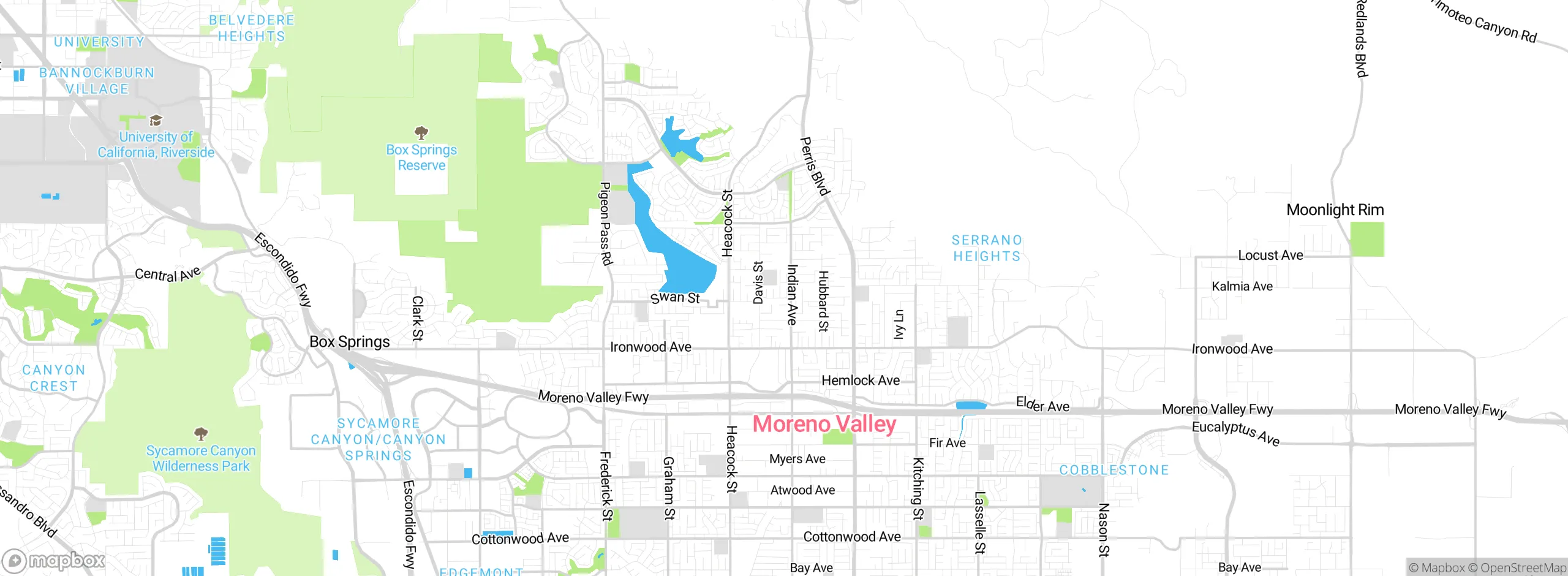 Map showing approximate location