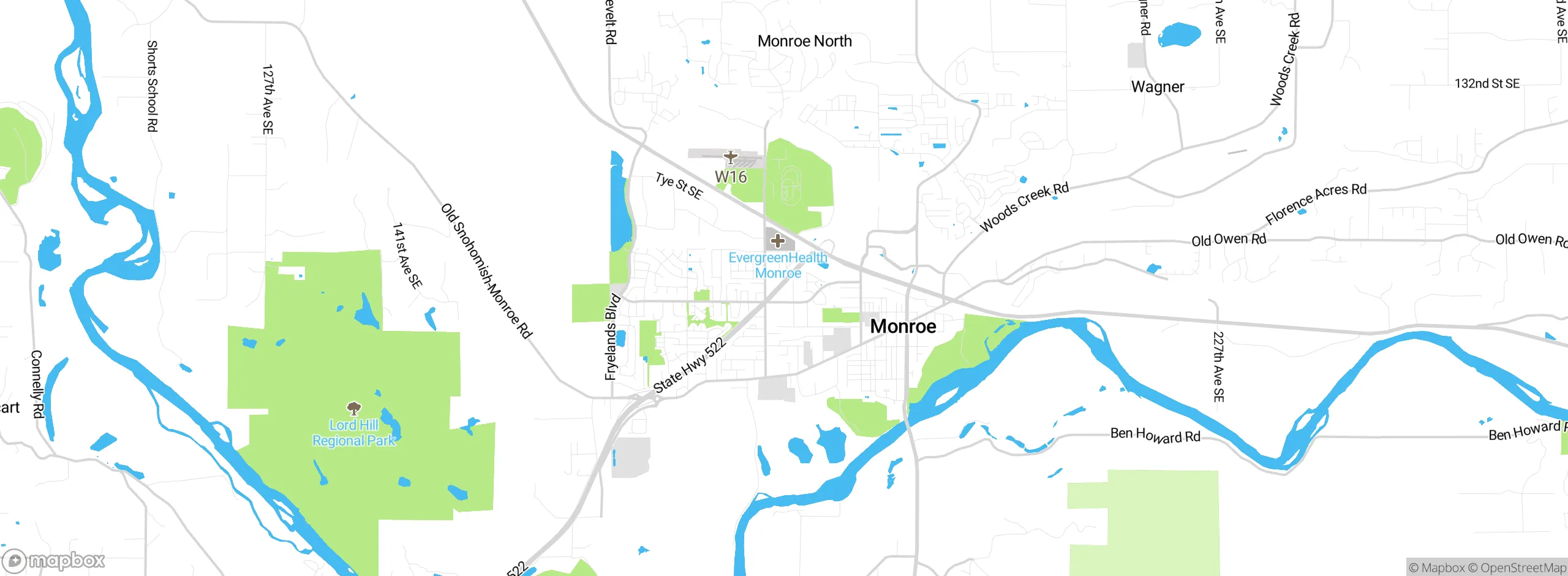 Map showing approximate location