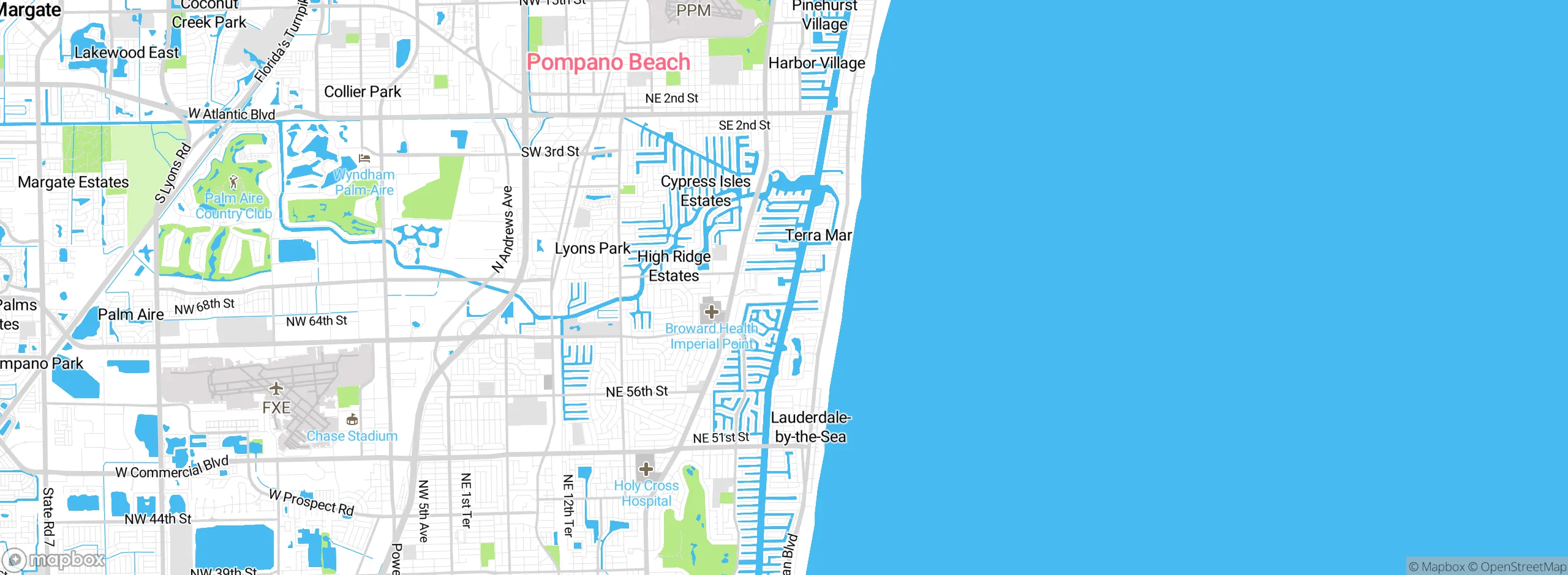 Map showing approximate location