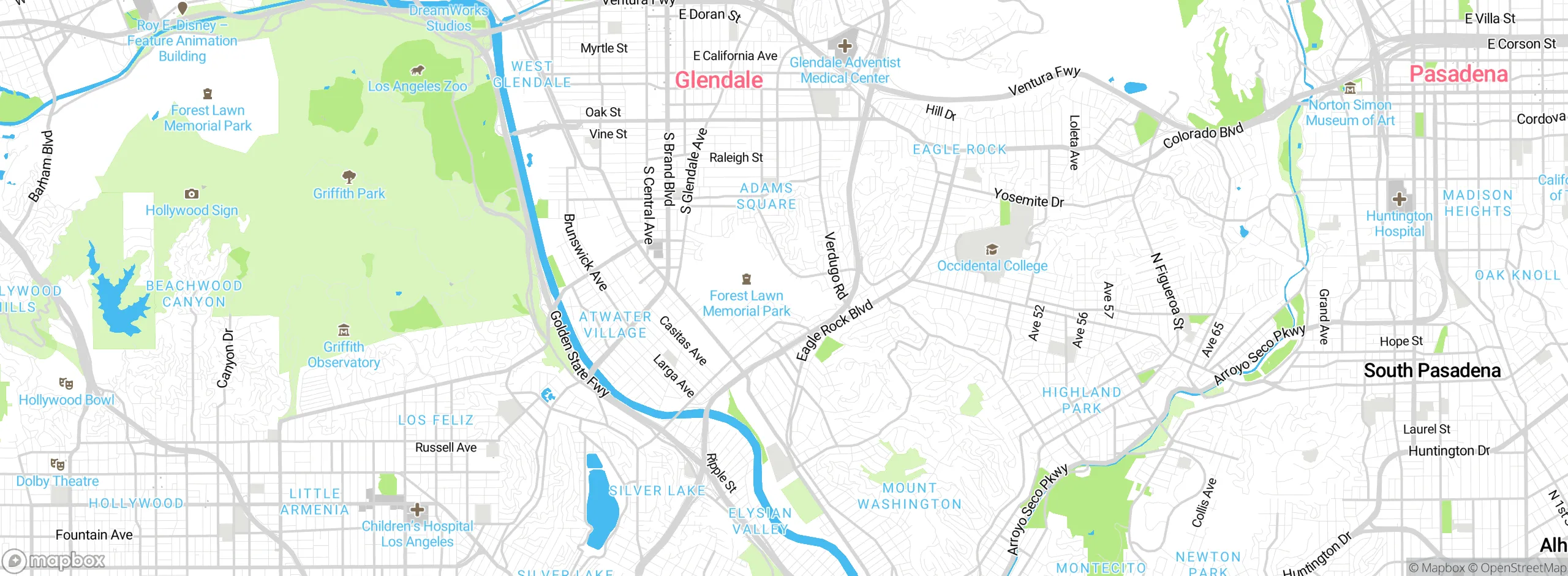 Map showing approximate location