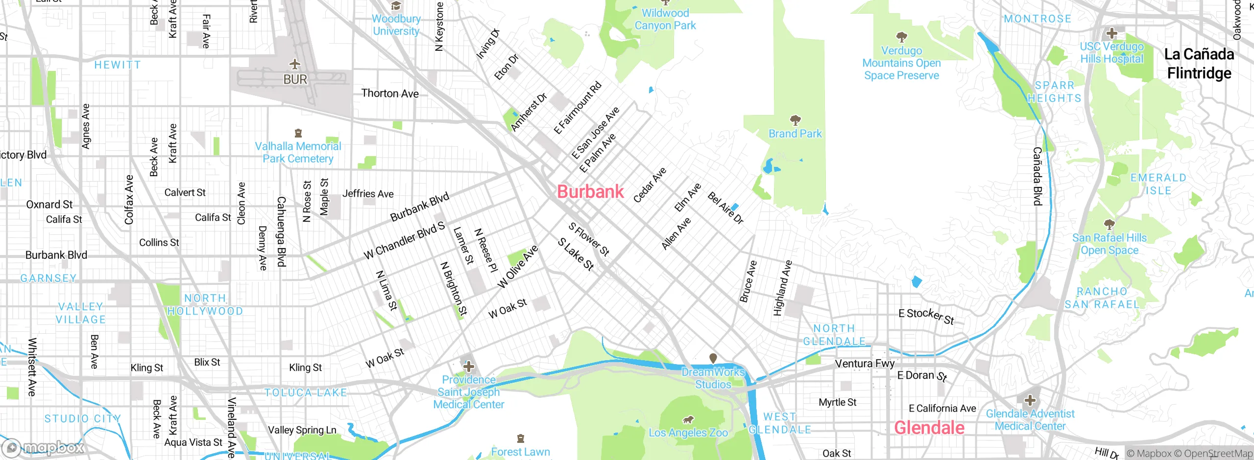 Map showing approximate location