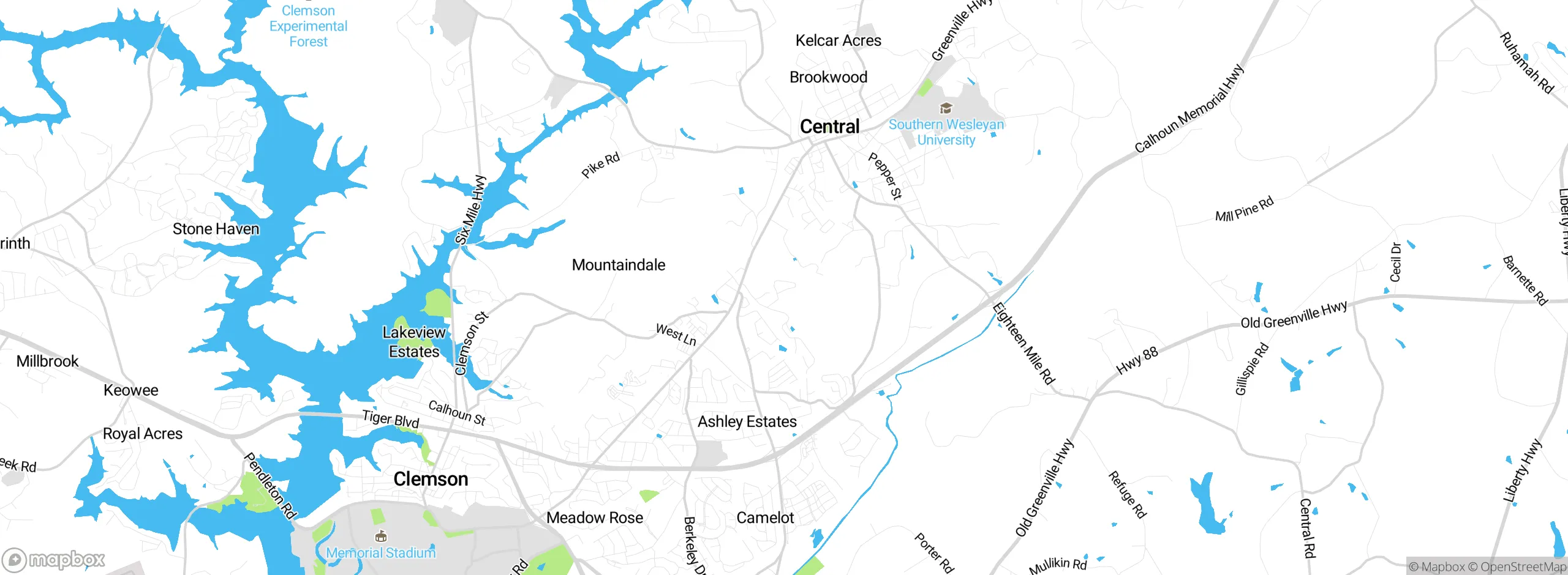 Map showing approximate location