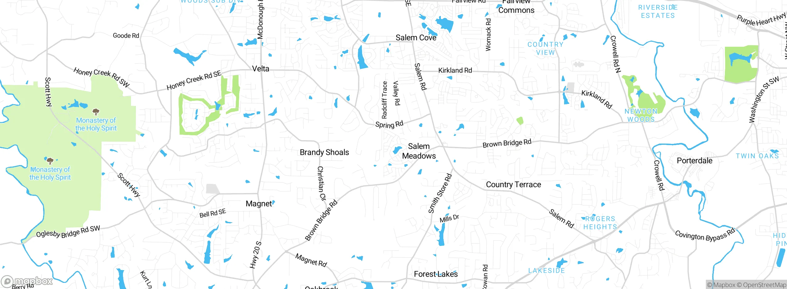 Map showing approximate location