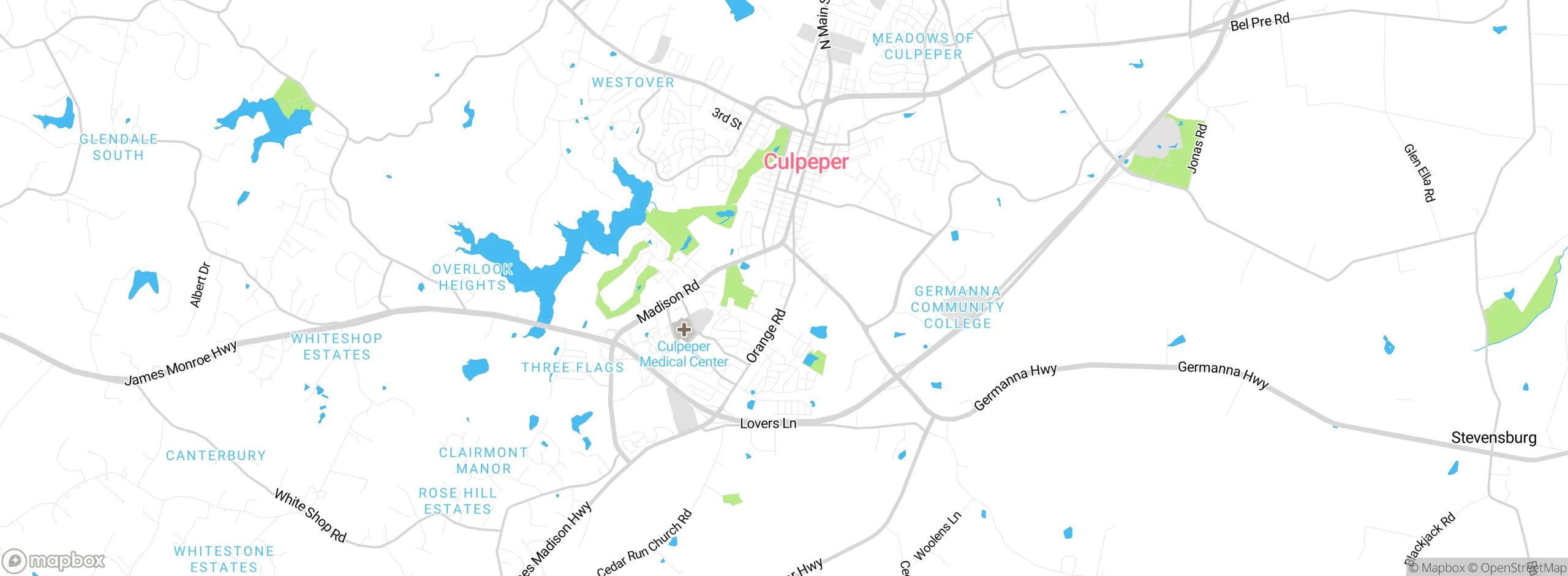 Map showing approximate location