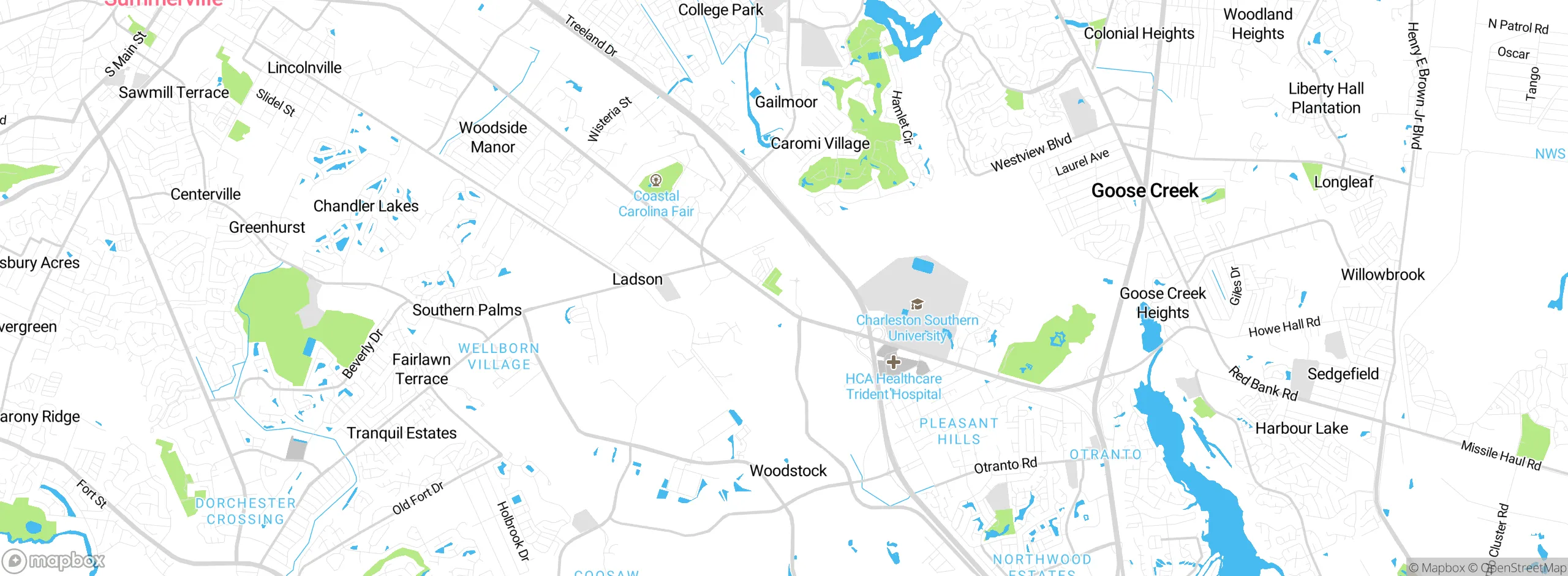 Map showing approximate location