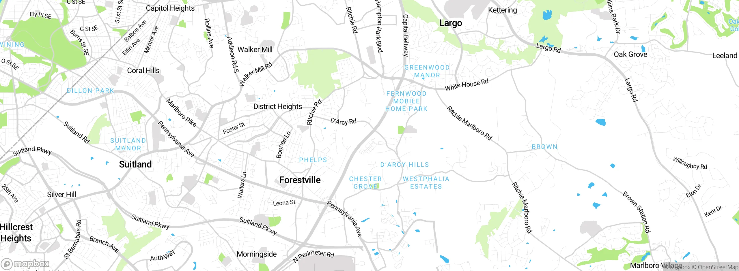 Map showing approximate location