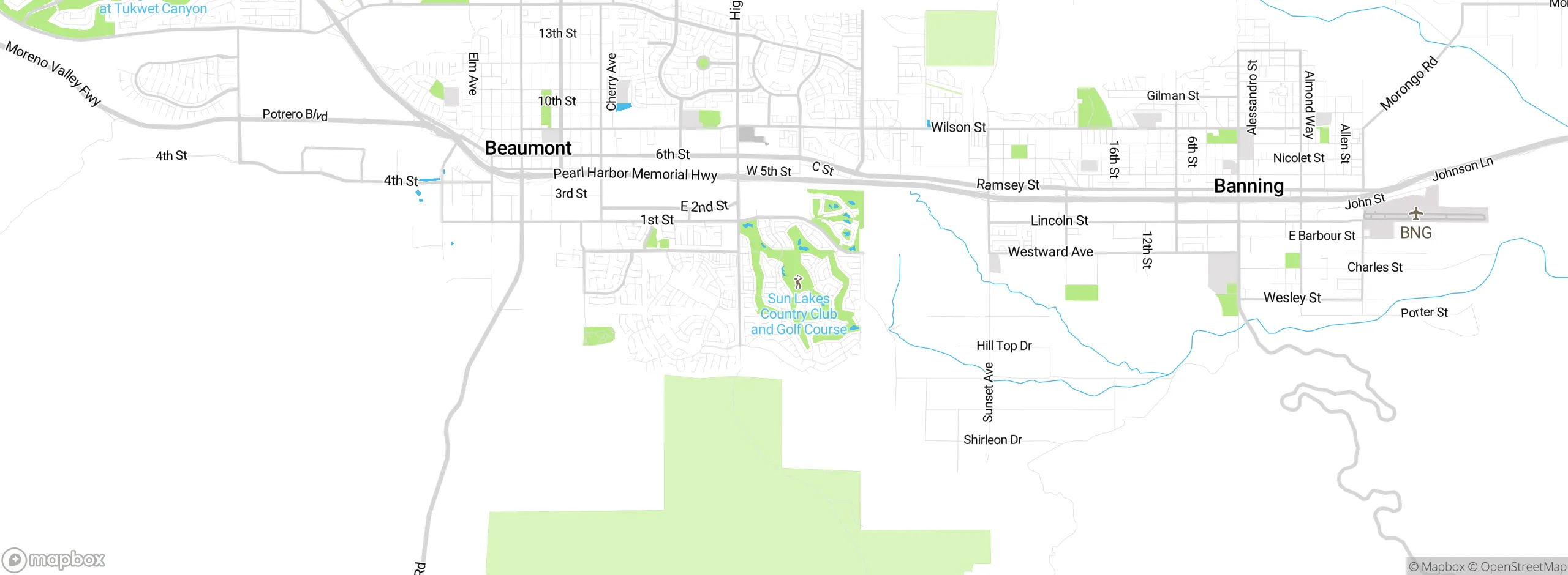 Map showing approximate location