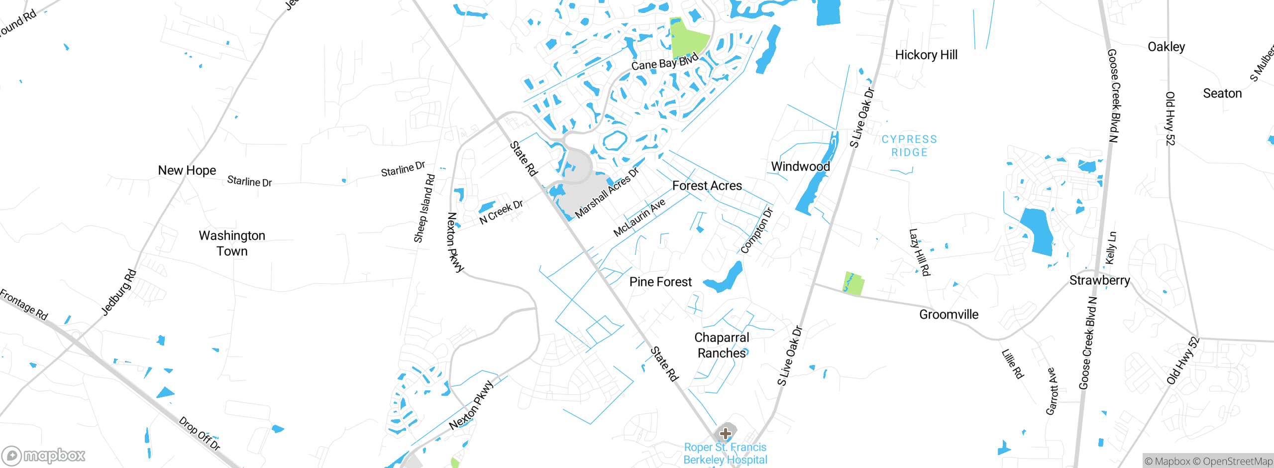 Map showing approximate location