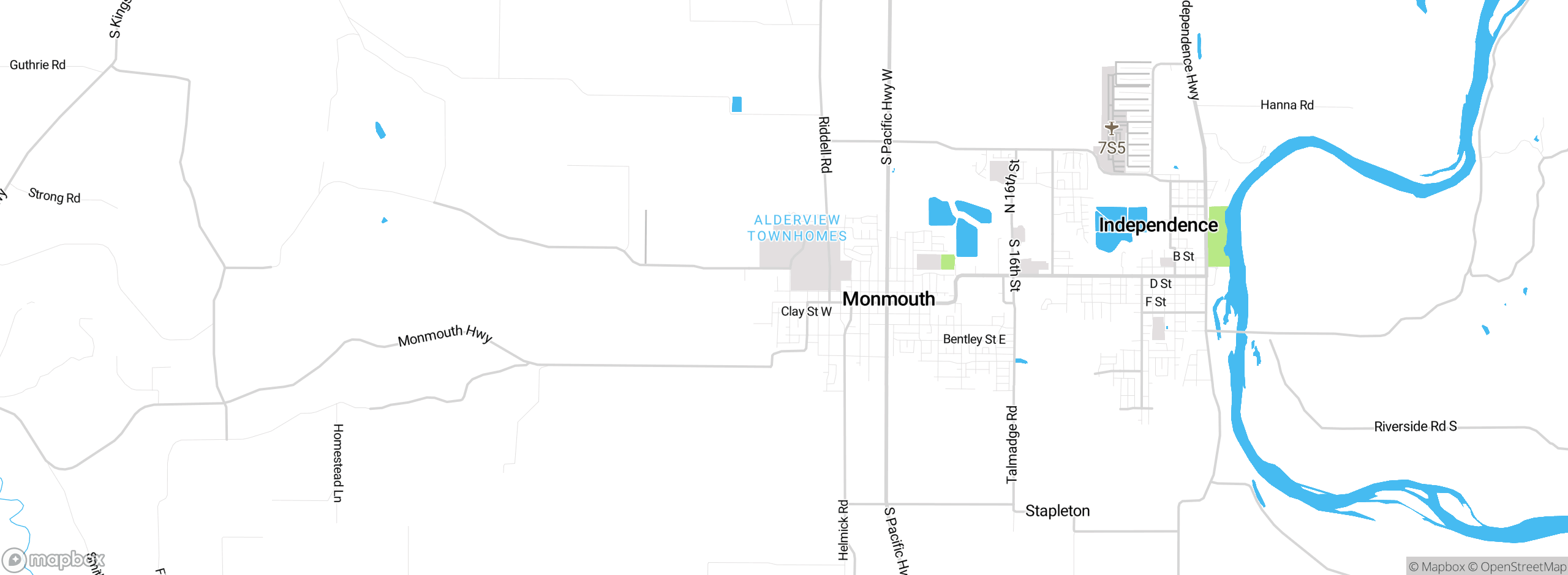 Map showing approximate location