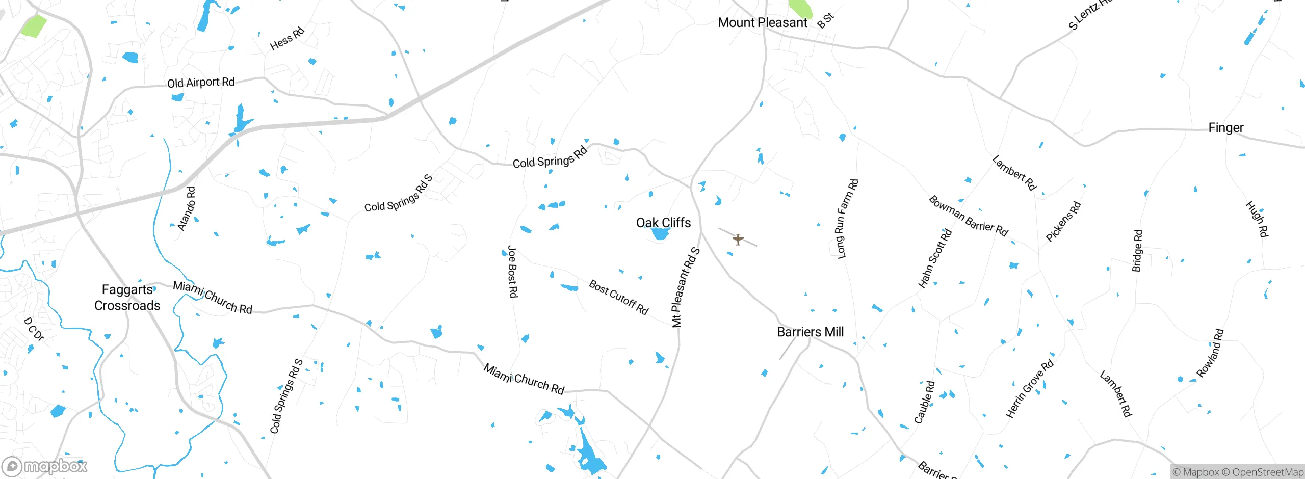 Map showing approximate location